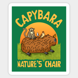 Capybara Nature's Chair Sticker